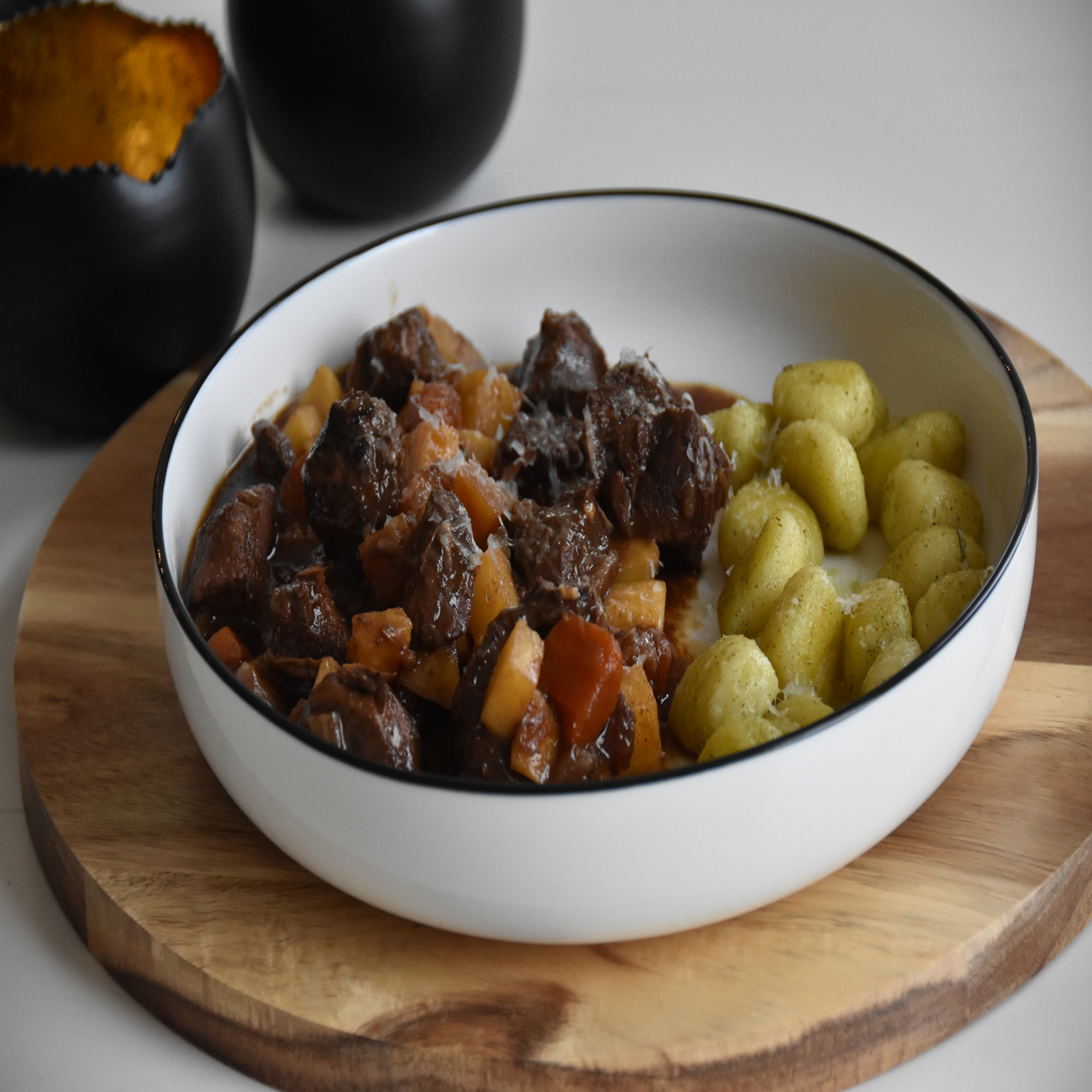 Stoofpotje van everzwijn met gnocchi