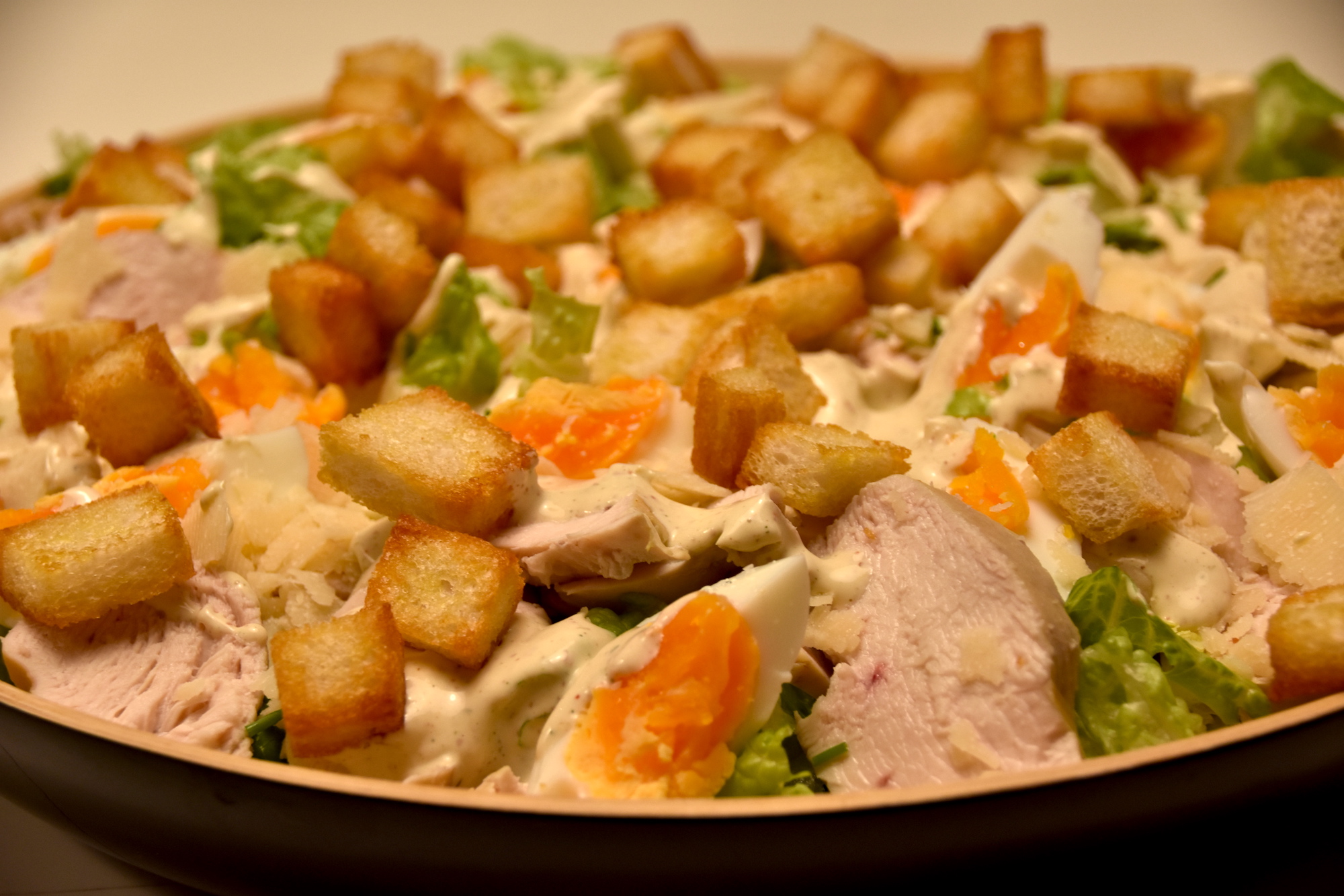 Gezonde caesar salade