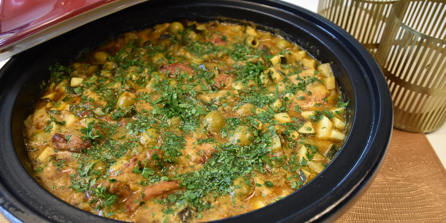 Tajine van kip met gember en citroen: fris en pittig tegelijkertijd