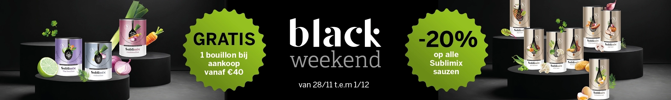 Black Friday weekend bij Sublimix