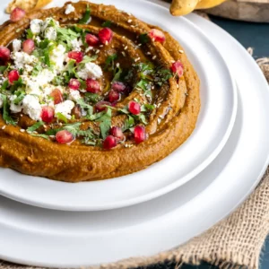 Hummus van geroosterde wortelen